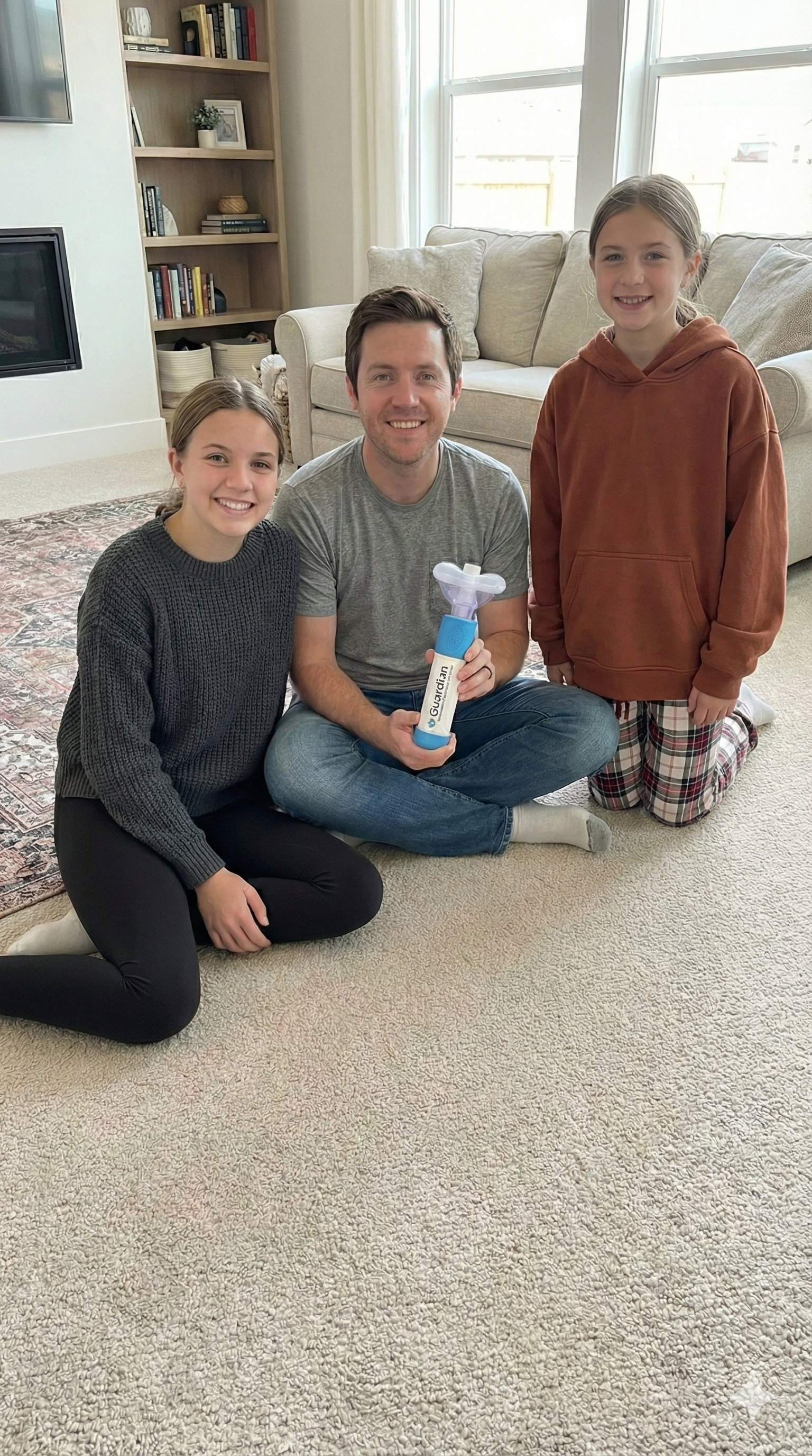 Robert and daughters protected by Guardian