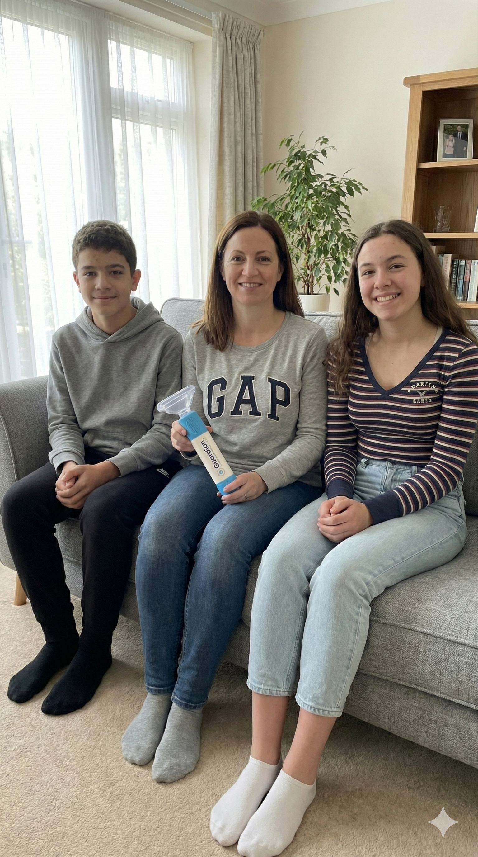 Amanda and family protected by Guardian