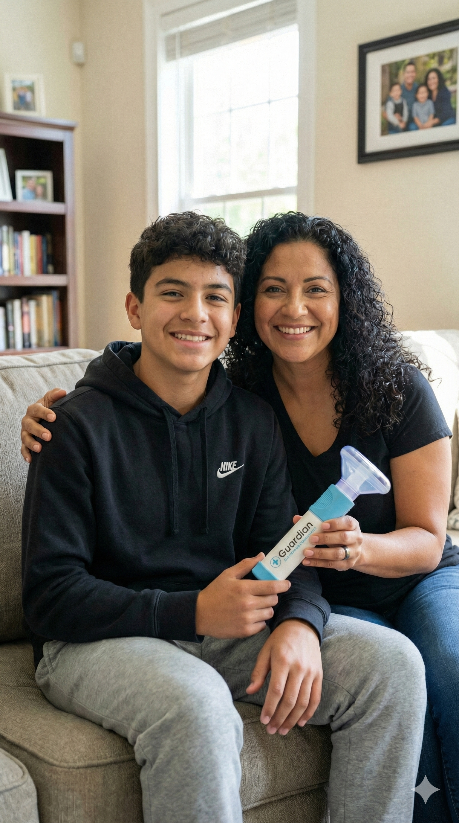 Jennifer and son protected by Guardian